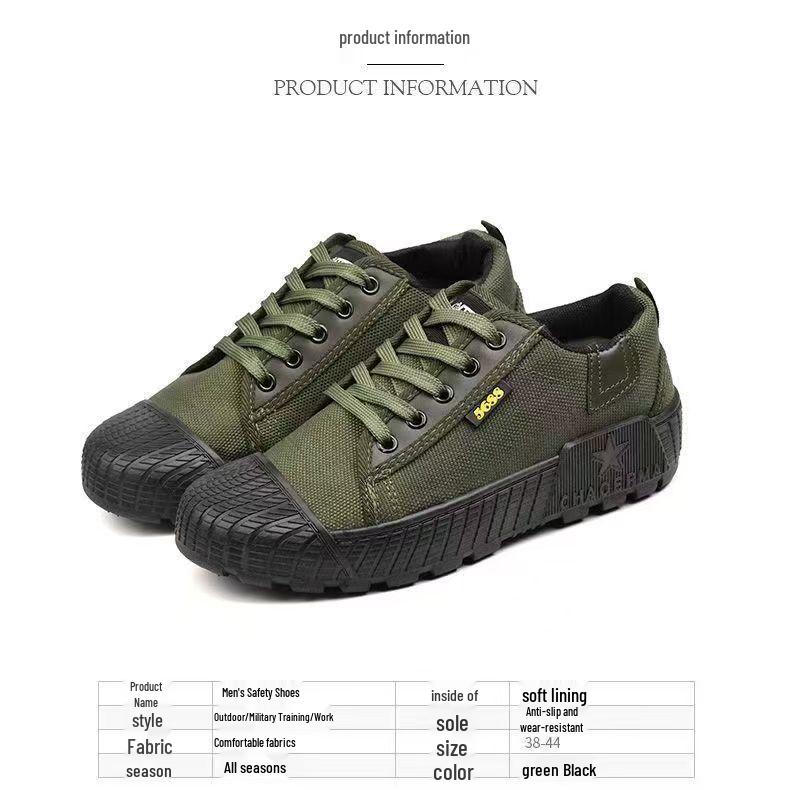New Liberation Breathable Canvas Work Shoes for Farm and Construction, Available In High-Top and Low-Top Styles.