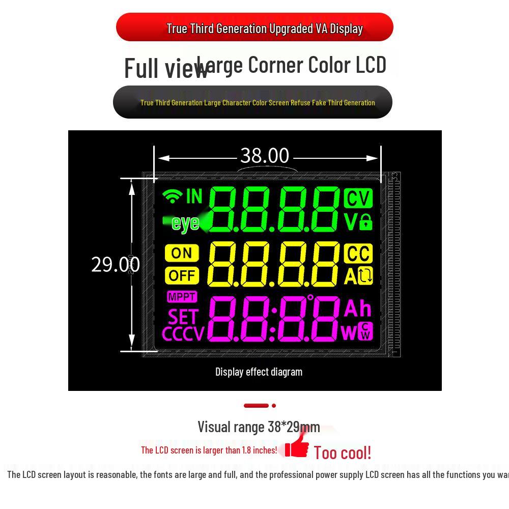 SK120 CNC Buck-Boost DC Adjustable Power Supply: Constant Voltage/Current, Solar Charging, Third Gen.
