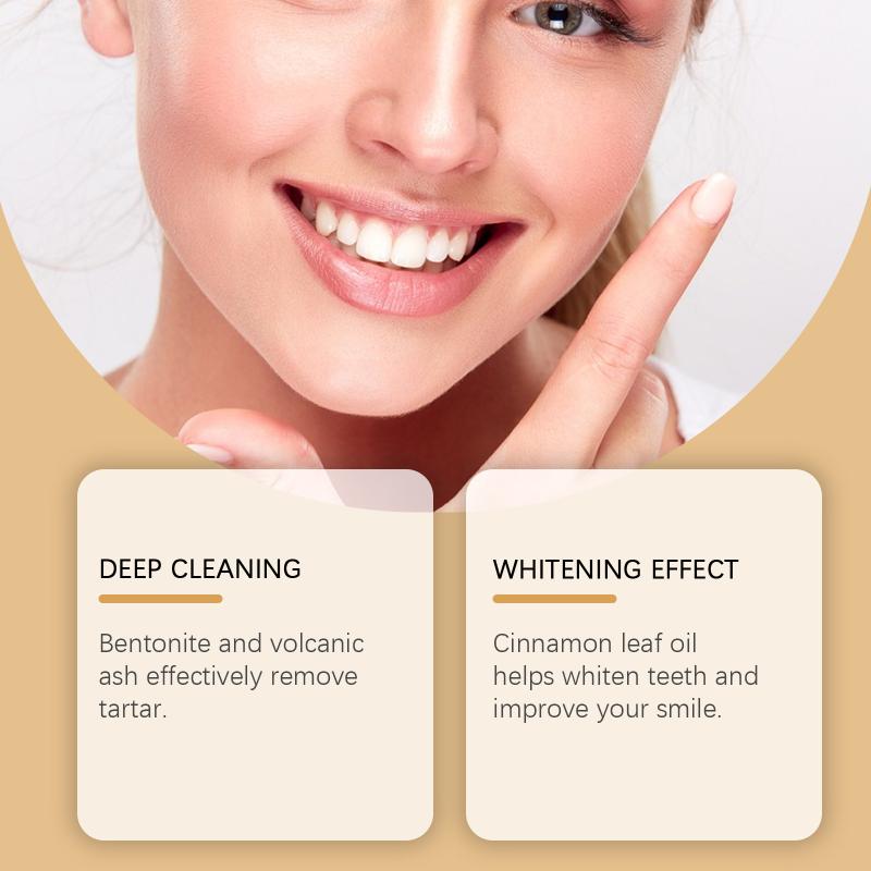 Mint Tooth Powder Whitening Teeth Cleaning Remove Yellow Teeth Bentonite Clay Powder For Fresh Breathing Dental And Oral Care
