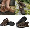 Mens Hiking Adventurous Sandals With Closed Toe And Adjustable Shoelace For Outdoor Activities