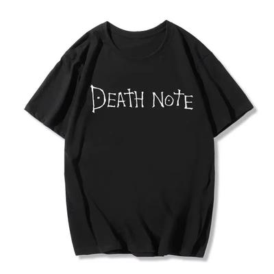 Harajuku Anime Death Note Printed T Shirt Men Women Summer Trendy T-shirts Anime Fan T-shirt Harajuku Manga Summer Tops