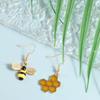 Color Texture Honeycomb Earrings Zinc Zinc Alloy Eardrop Delicate Bee Earrings  Daily Wear