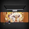 ONE PIECE Animation Peripheral Monkey D. Luffy  Roronoa Zoro Dormitory Second Dimensional Computer Keyboard Table Mat Waterproof Large Cute Mouse Mat