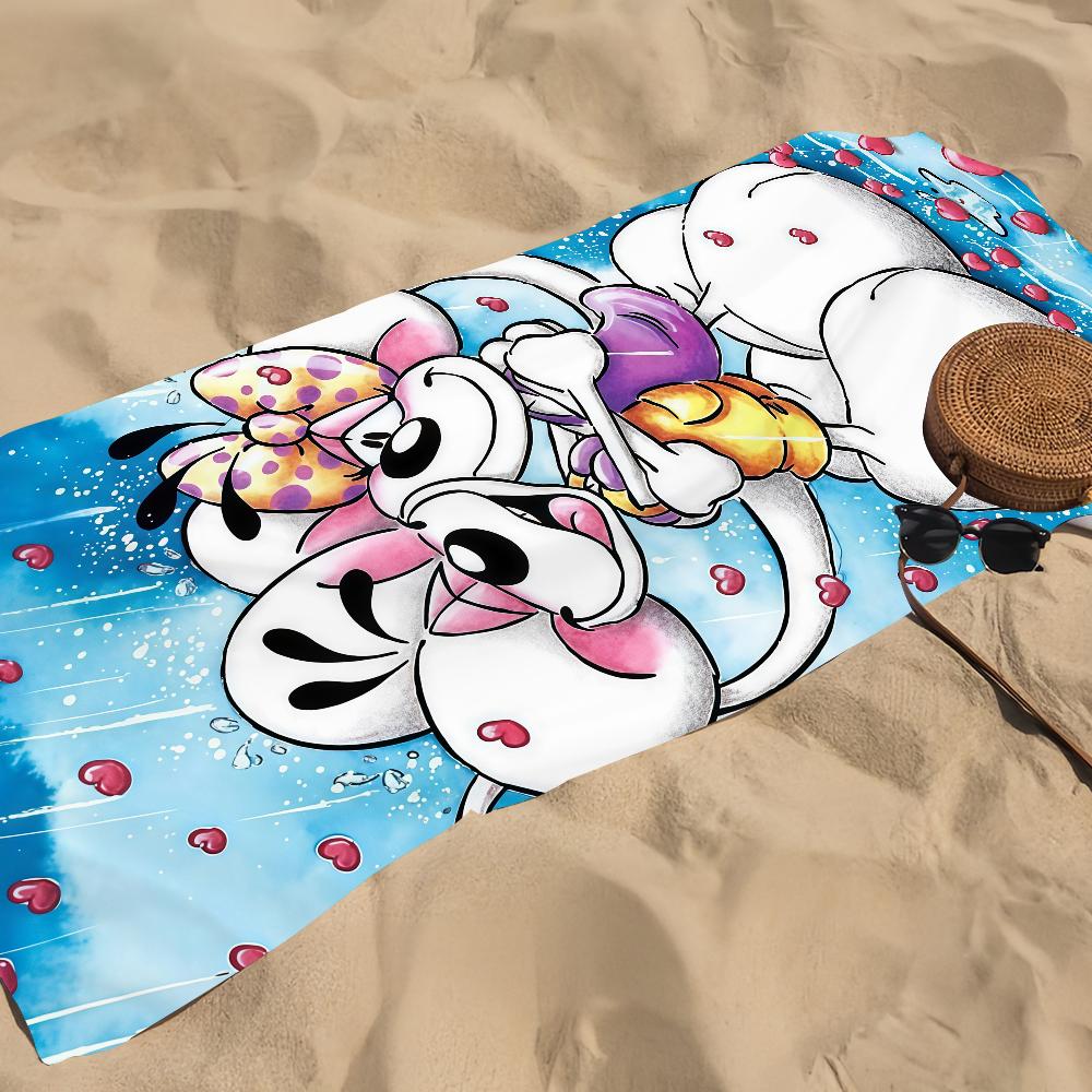 Cartoon D-Diddl Rat Towel Beach Towel Oversized Quick Dry Towel Absorbent Soft Swim Beach Towels for Men Women