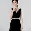 Elegant Rhinestone Bridal Waistband - Fashionable Wedding and Dancewear Accessory for Women