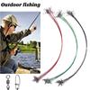 10Pcs Anti-Bite Steel Fishing Line Wire Leader Lightweight Portable Easy To Install Lead Core Leash Fishing Wire Accessories