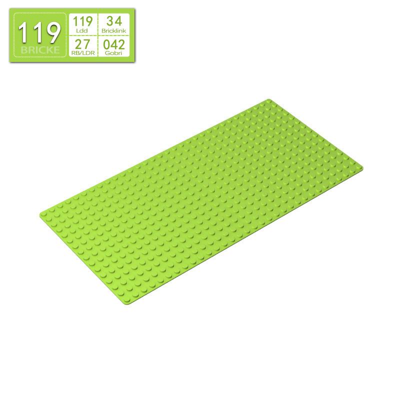 BRICKE Brick Guest 16x32 Baseplate for Lego 2748 3857 MOC DIY Building Blocks 50g (approx. 1 piece)