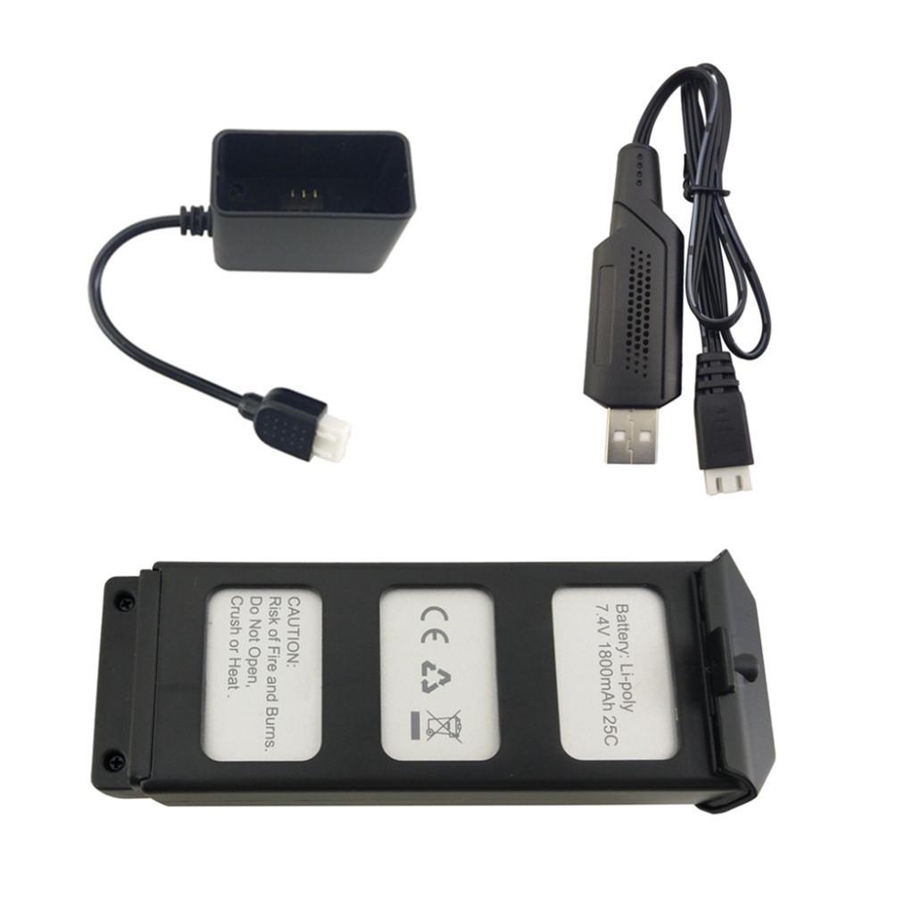 

Литиевая батарея Ramidos 7,4 В, 1800 мАч с USB-кабелем для зарядки для дрона MJX B5W