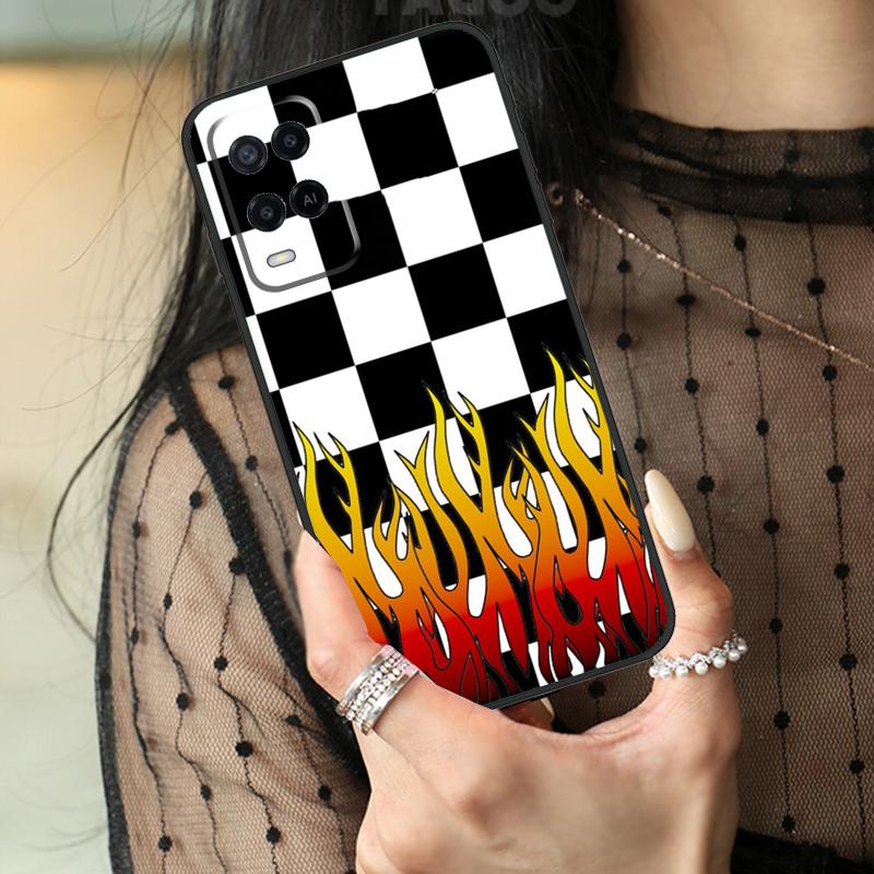 Cool Flame Colorful Pattern Case For Oppo A5 Pro A15 A17 A57 A77 A18 A38 A58 A78 A98 A94 A74 A54 A40 A60 A80 A96 A76 A16