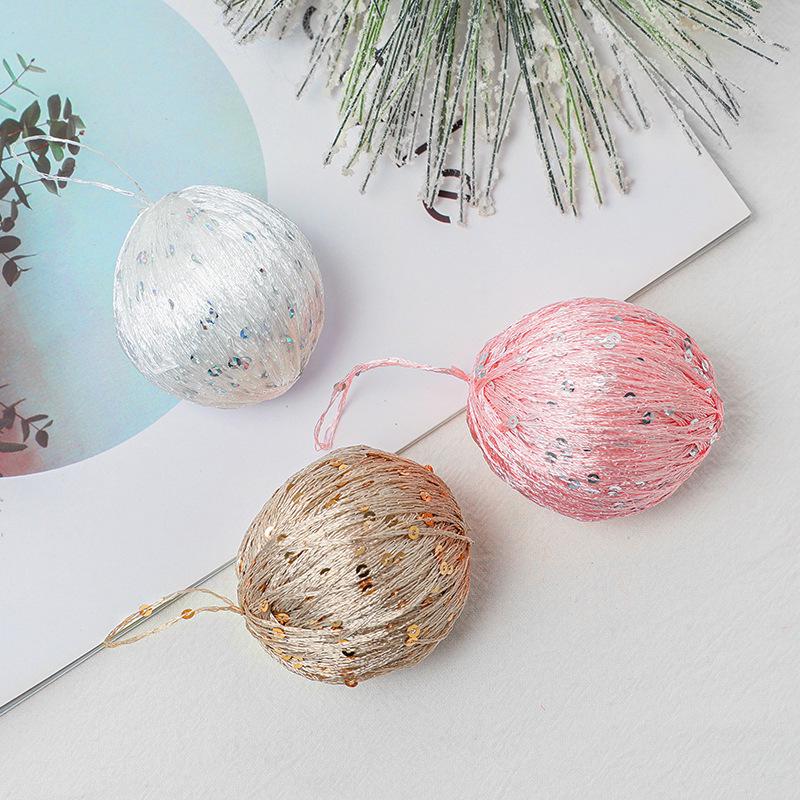 Christmas Yarn Ball Tree Pendant - Creative DIY Yarn-Wrapped Decorative Ornament