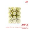 24Pcs 3Cm Christmas Ball Ornaments Xmas Tree Balls Christmas Tree Hanging Pendant Festive Party Supplies Christmas Decor