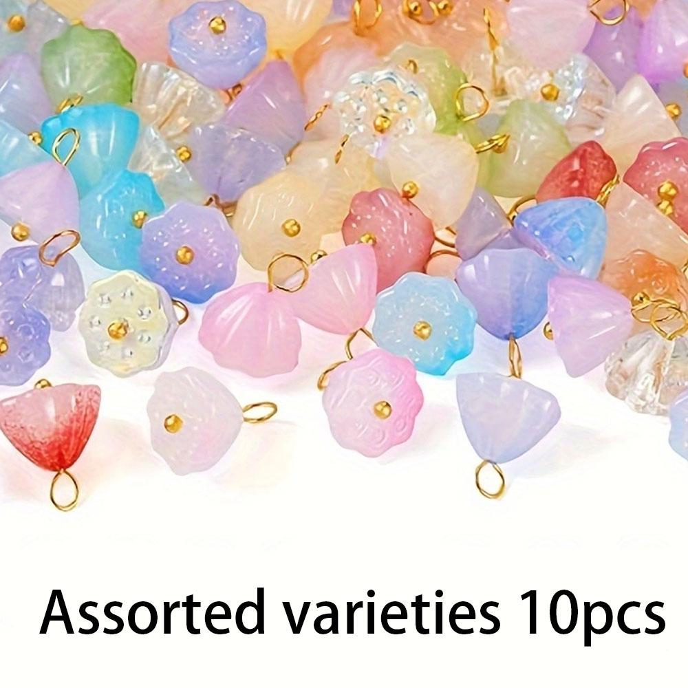 

10/20/40 шт. Новые китайские креативные модные подвески в форме лотоса-понга из стекла, браслет-понг своими руками, ожерелье, серьги, ключевые аксессуары 10pcs