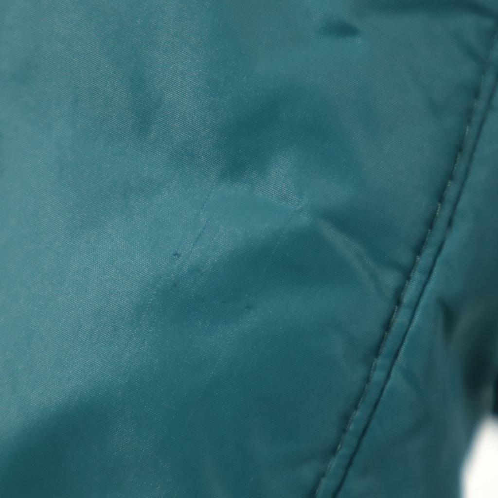 Nano Universe Hybrid Down Jacket M Blue Green With Raccoon Fur Women Used