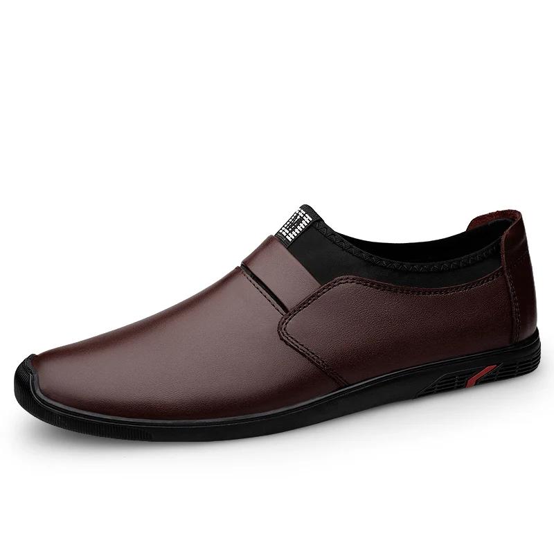 

Роскошные мужские мокасины из натуральной кожи, коричневые пенни-лоферы из натуральной кожи, мужская обувь для офиса и карьеры, кроссовки, обувь для вождения 37