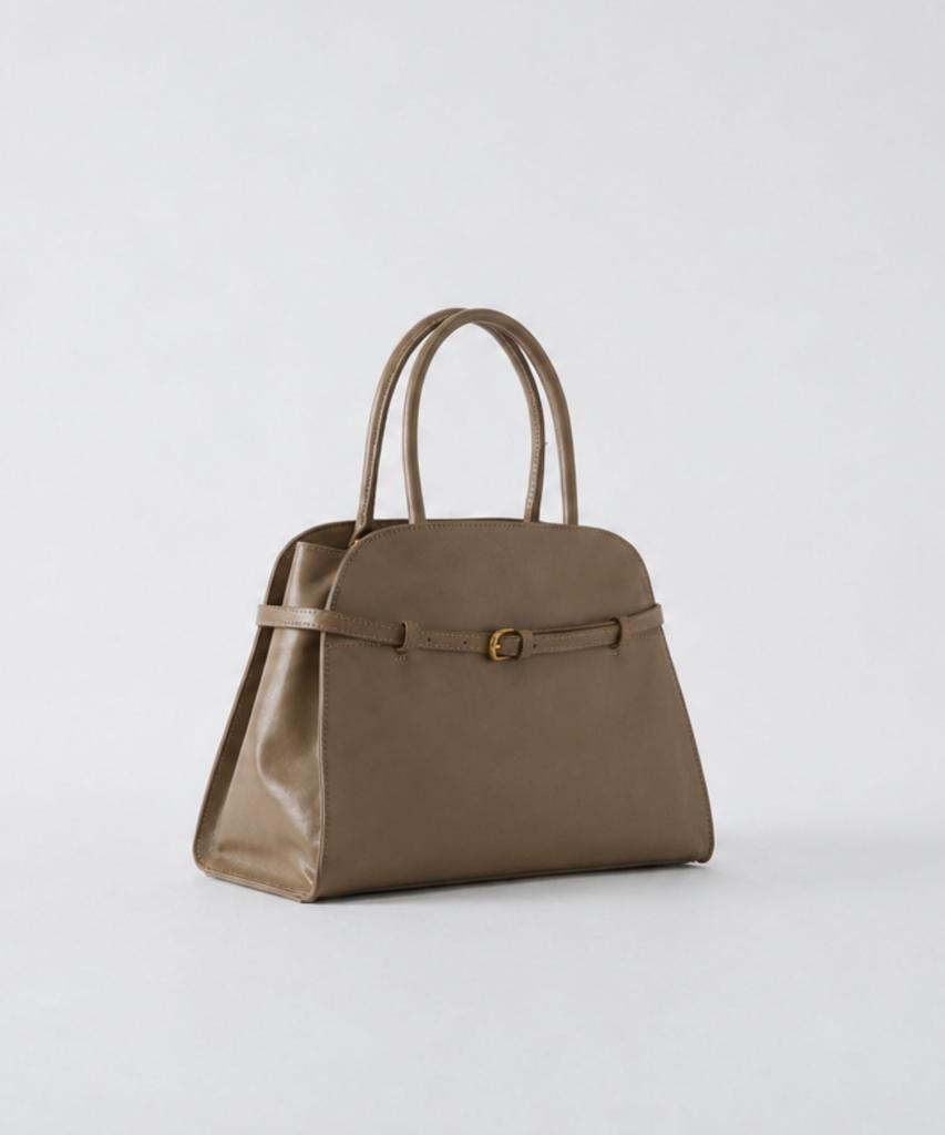 Ecoe E.C.O.E Heritage Buckle Bag - Natural Beige