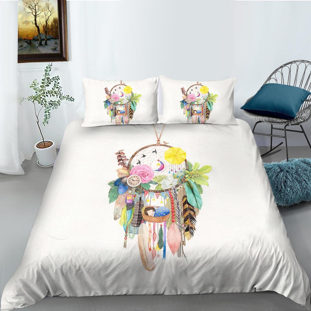 3D Dreamcatcher Print Bedding Suit Duvet Cover Set Quilt Cover Home Bedroom Decor Bedclothes Microfiber Pillowcase