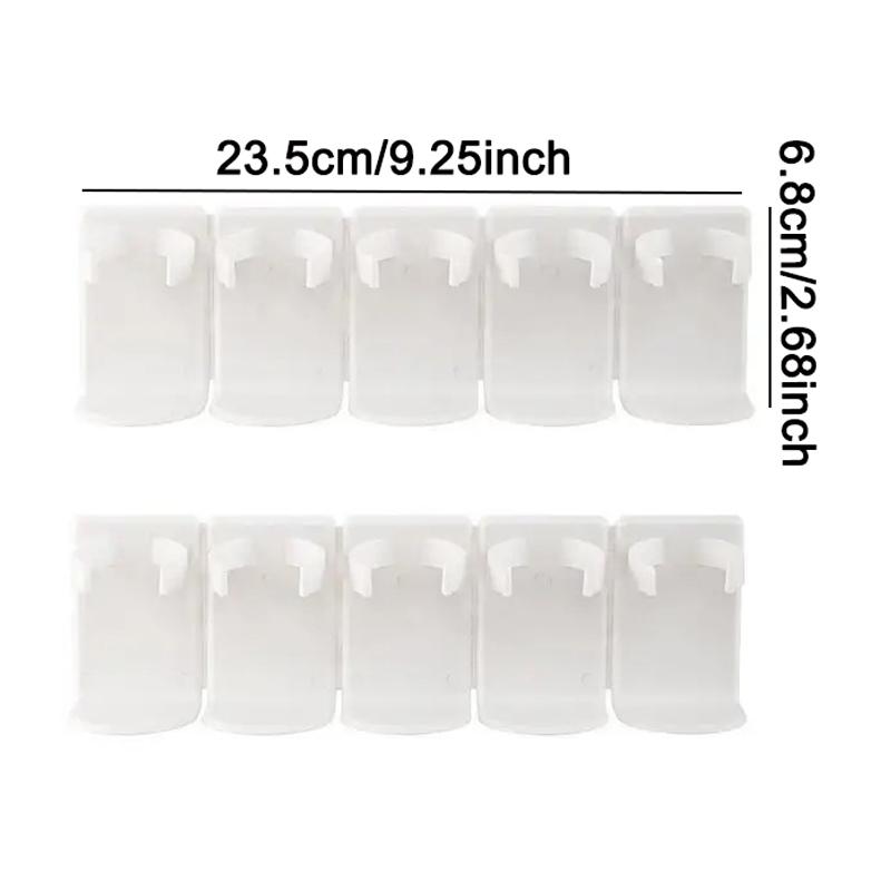 2PCS Spice Bottle Rack Kitchen Storage Rack Wall Mount Jars Holder Tools Plastic Clip Jar Rack Cabinet Door Hooks with Base