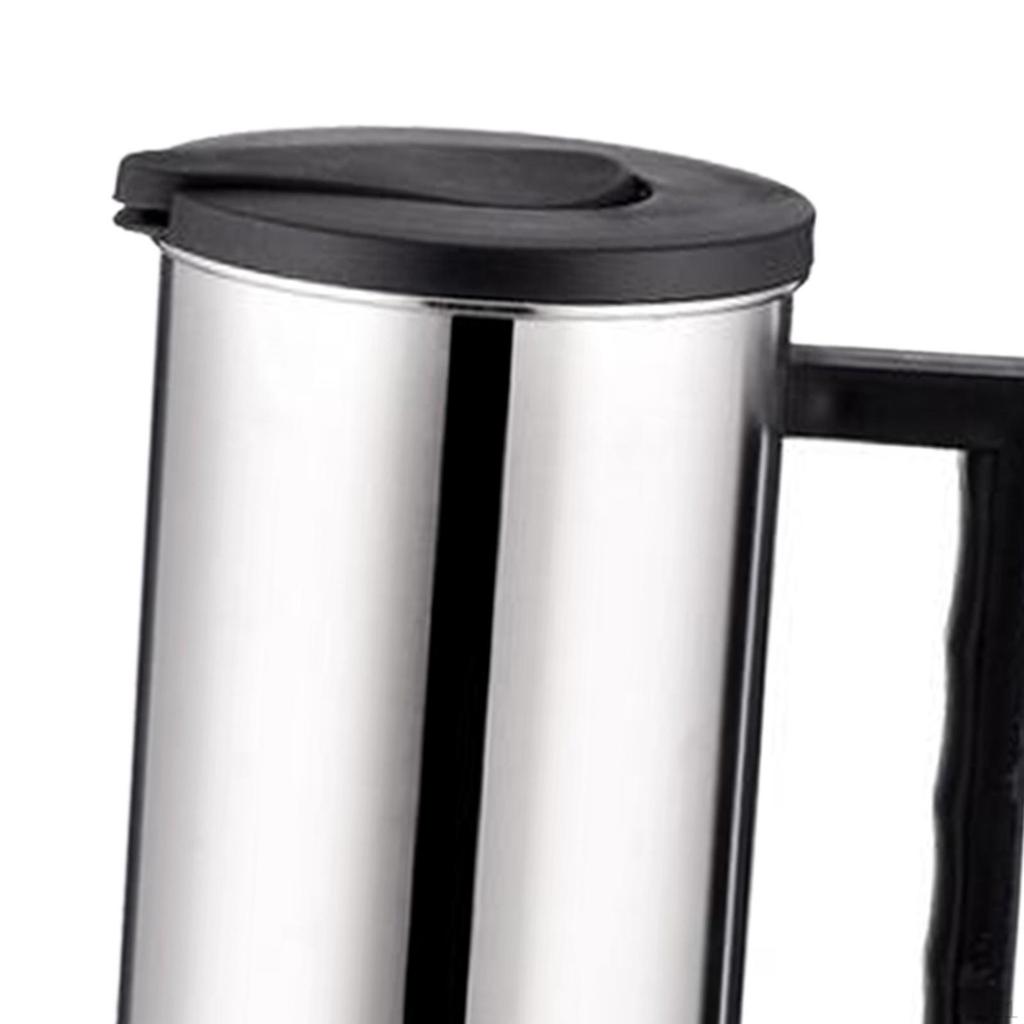 1.6L Metal Water and Lid with Handle Jug Milk Cold Kettle for Home Cafe Hotel