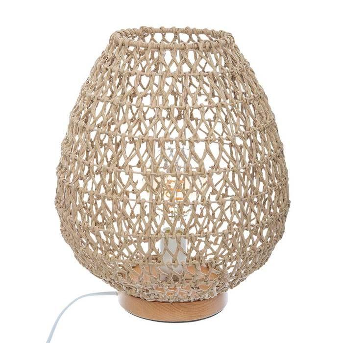 Lampe "Etel" Beige H36cm - Atmosphera Createur D'interieur