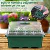 Seedling Stater Tray 12 Hole Home Garden Balcony Nursery Seedling Tray Plant Growing Holder Plate
