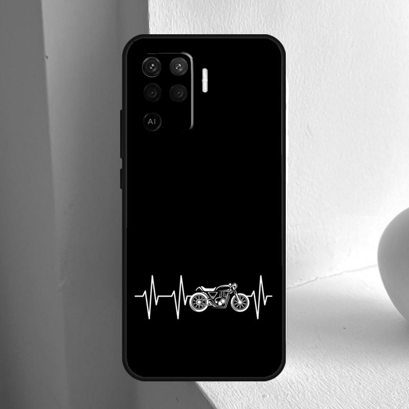 Motorcycle Heartbeat For OPPO A80 A60 A40 A5 A6 Pro A15 A17 A57 A16 A76 A96 A18 A38 A58 A78 A98 A54 A74 A94 Case