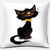 Cartoon Cute Cat Animal Series Printed Pillowcase Decoration Accessories for Holiday Party Living Room Bedroom Home Decor