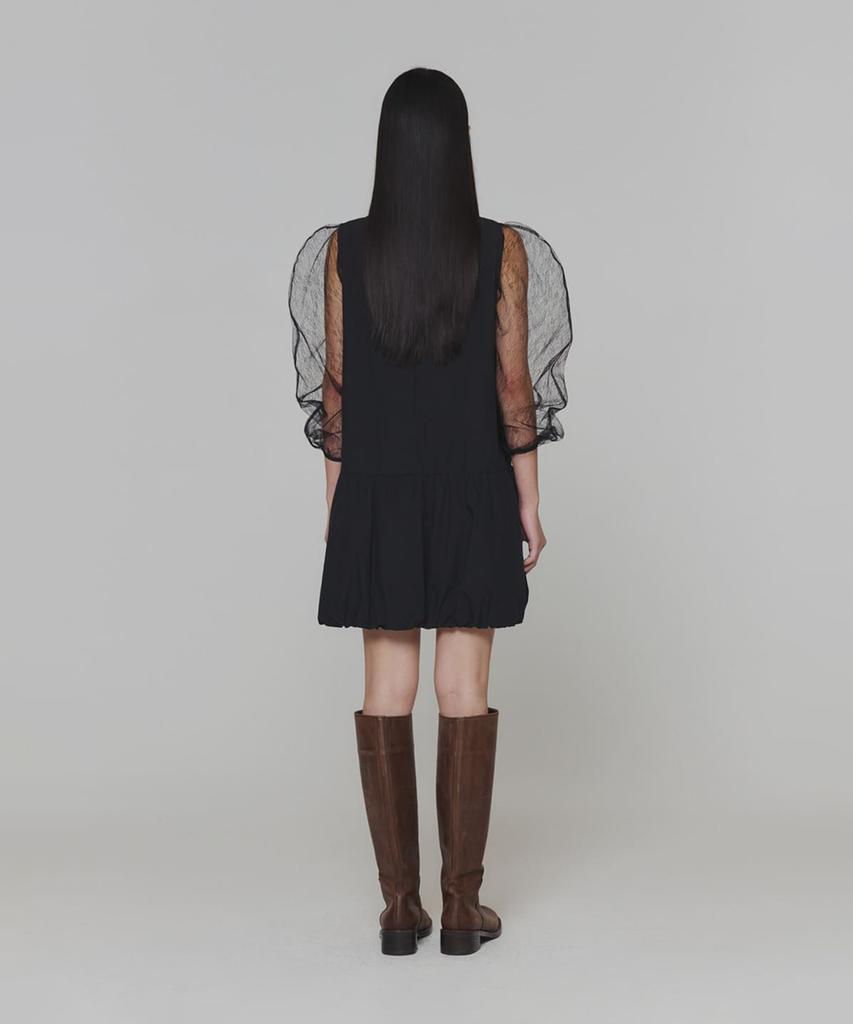 Amomento Volume Mini Dress_Black