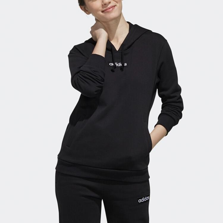adidas Neo Loose Fit Running Hoodie Women Hoodies Black EI4691