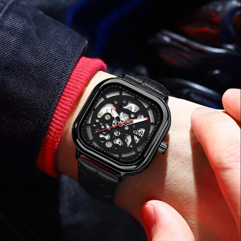 OPK Brand Watch Personality Classic Personality Square Dial Mechanical Watch Men Watch Men