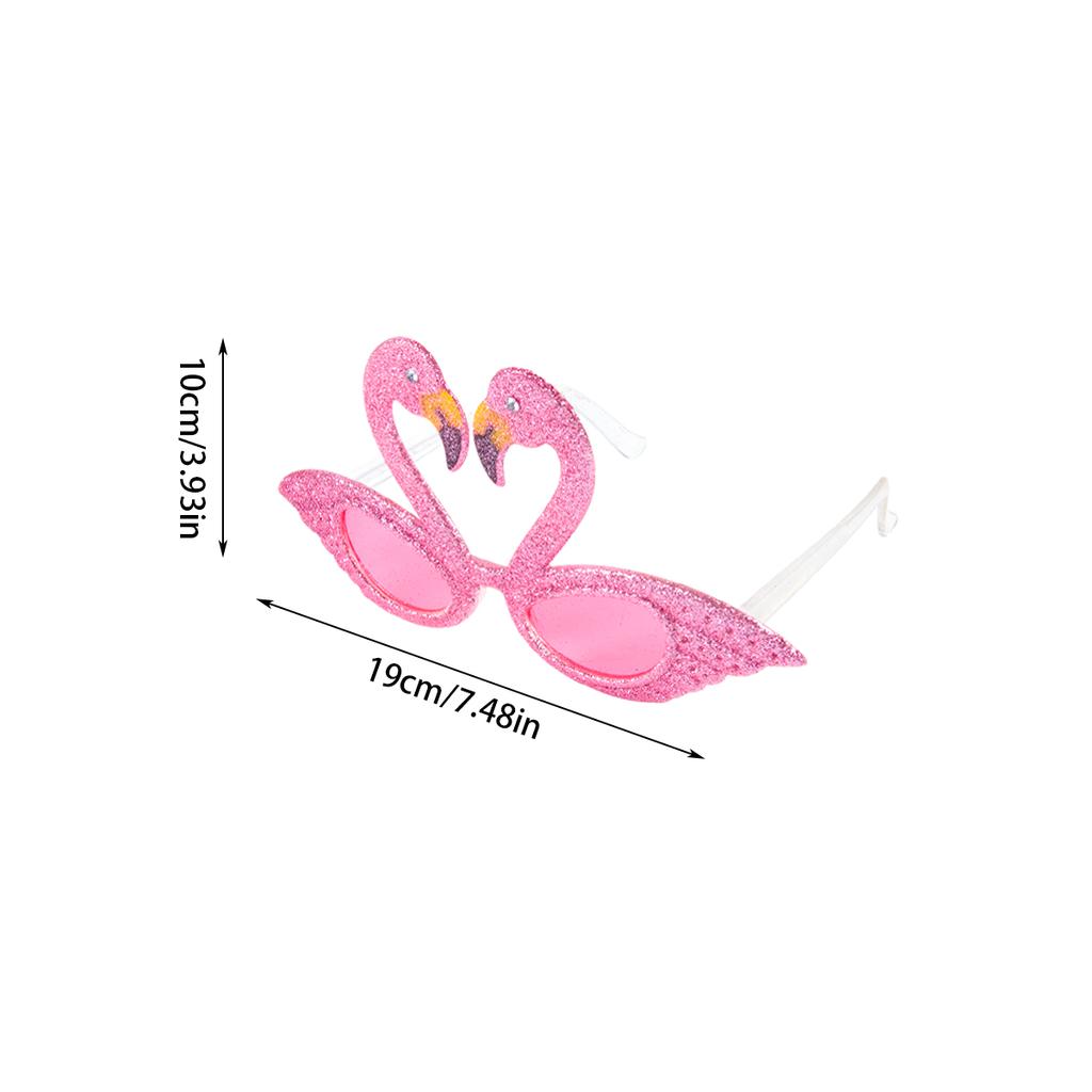 Hawaii Party Glasses Flamingo Coconut Tree Parrot plastic SunGlasses Summer Beach Tropical Wedding Birthday PhotoBooth Props
