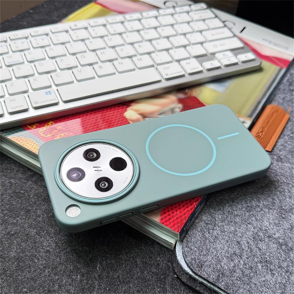 Slim Magnetic Wireless Charge Solid Color Cover For OPPO Find X7 Ultra X8 X8S Plus Case For OPPO Find X8Pro Hard PC Phone Case