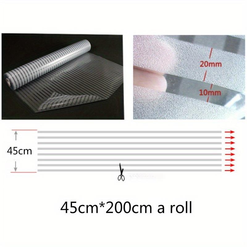 Autocolante din sticlă cu dungi orizontale Film decorativ pentru baie de birou Film decorativ pentru fereastră din sticlă fără adeziv static