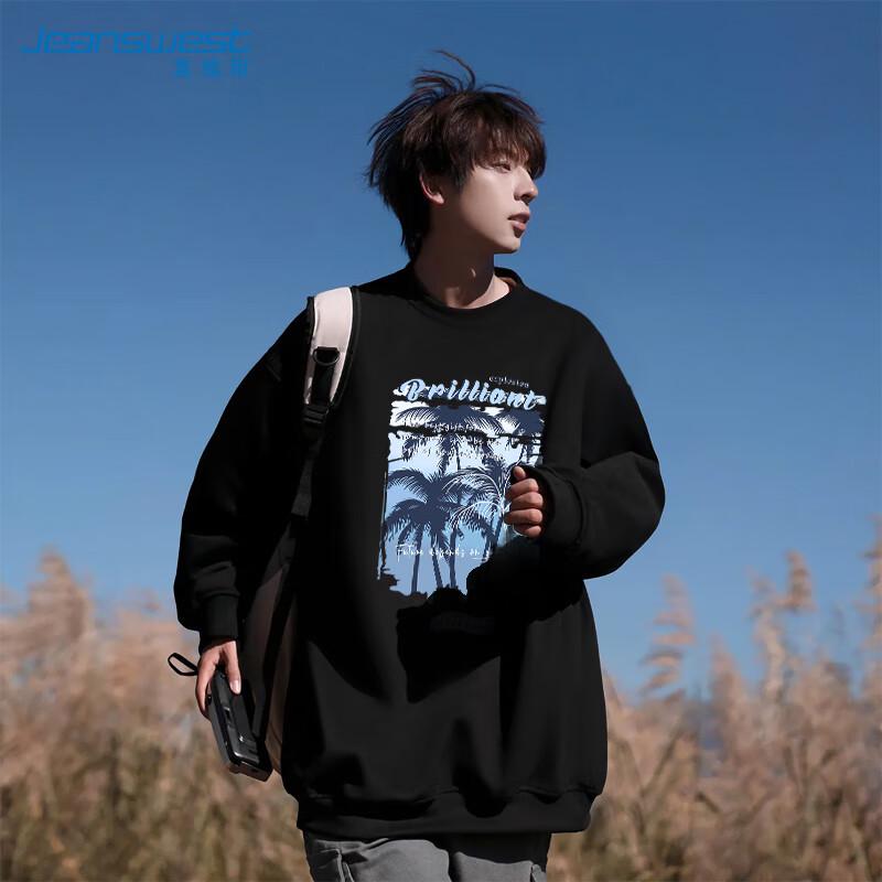 

JEANSWEST Мужской свитшот с принтом, круглым вырезом 2XL