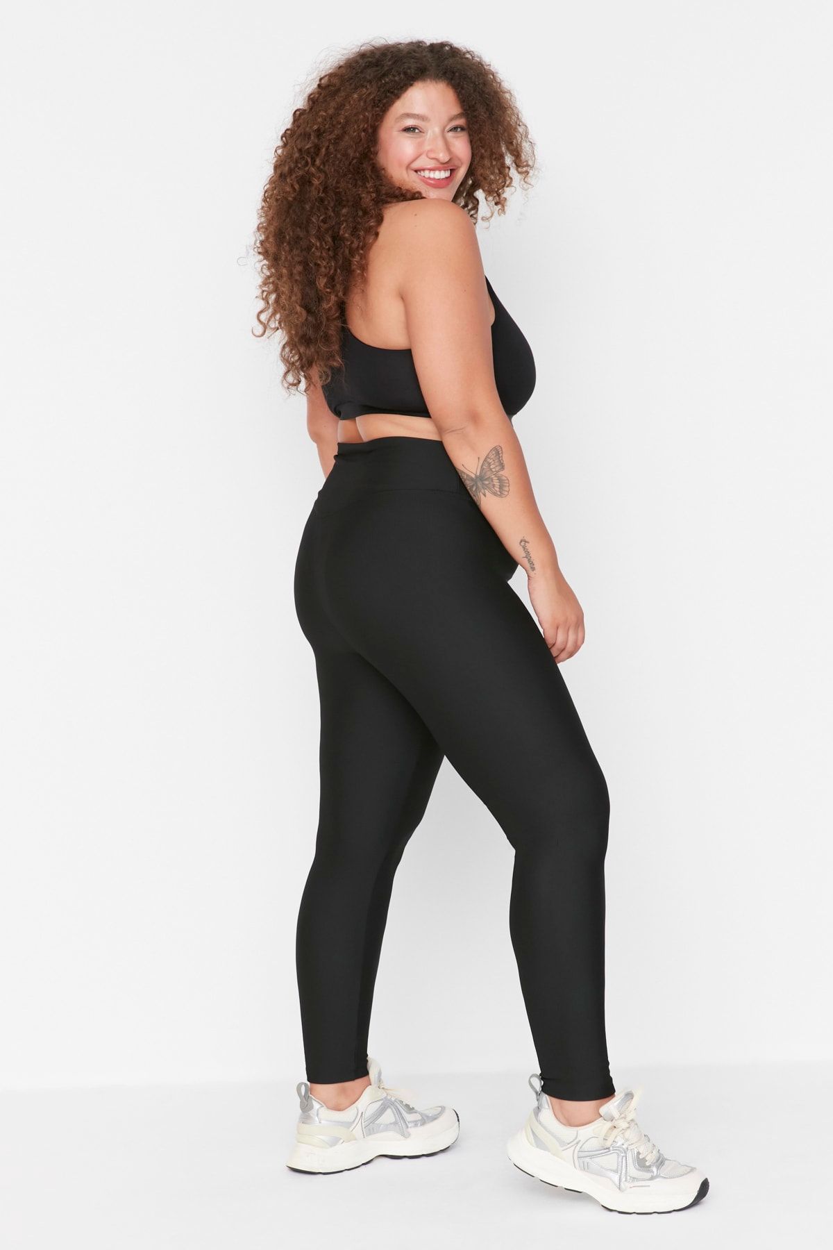 

Women s Style Plus Size Black Ribbed Knitted Tights 2XL