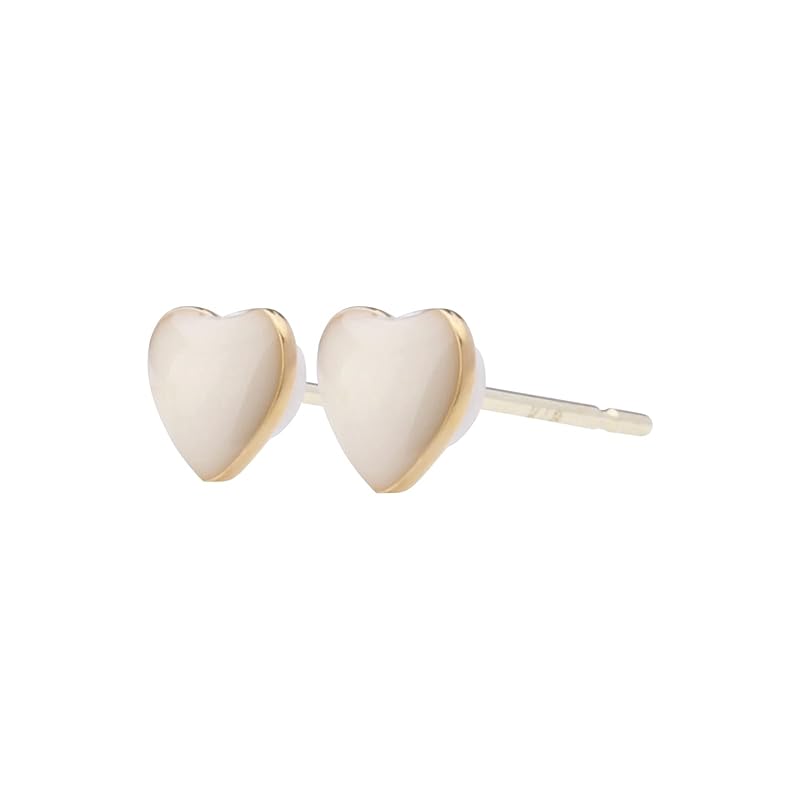 

LOKUMI earrings 12 colors to choose from x 2 sizes made in Japan 18k gold K18 post K18 Compatible with metal allergies Petit heart stud small Small