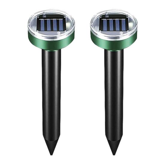 Solar Maulwurfschreck Garten Solarbetrieben Ultraschall Wühlmausschreck Wasserdicht Wühlmaus Vibrationsstab Außen Tierabwehr Pfahl für Nagetiere