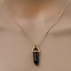 Fashion Quartz Crystal Necklace Chakra Rose Bule Purple Natural Stone Pendant Necklace Hexagonal Bullet Reiki Hippie Necklace