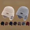 Men's Hats  Versatile and Fashionable Knitted Wool Hats Winter Men's Velvet Warm Cotton Hats  Cold Proof Trendy Women's Hats