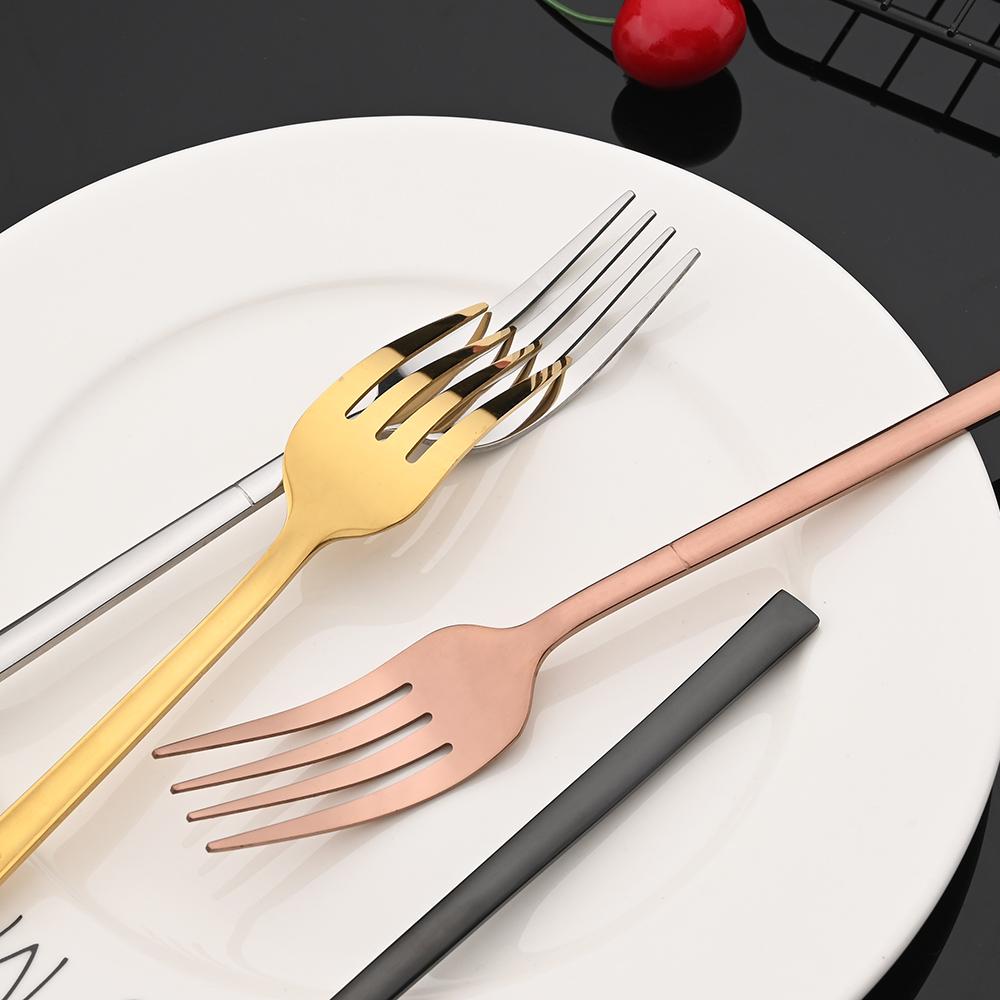 12Pcs Rose Gold Dinnerware Set Stainless Steel Cutlery Set Fork Knife Coffee Spoon Tableware Silverware Kitchen Flatware Set