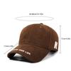 Large Head Circumference Letter Embroidery Baseball Cap for Women, New Style, Enlarged and Deepened, Sunshade, Face-Slimming, Versatile Baseball Cap