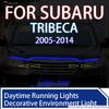 FOR Subaru TRIBECA 2005-2014 New upgrade LED Daytime Running Light Scan Starting Car Hood DRL Guide Decorative Ambient Lamp 12V