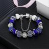 Constellation Bracelet Fashion Crystal Glass Alloy Large Hole Bead Bracelet 1 Piece