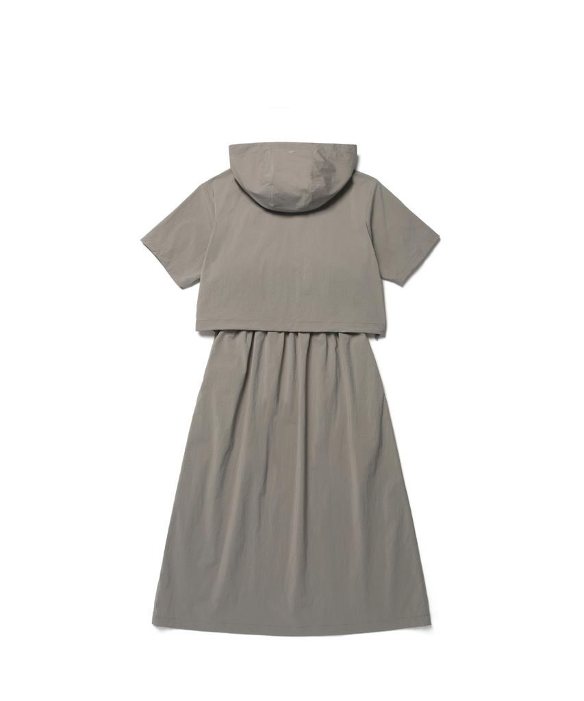 SNOWPEAK APPAREL Root Anorak Dress (S26Mwrop63) Vintage Gray