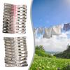 40pcs Practical Stainless Steel Clothes Pegs Clips Socks Clips Pins Clamps
