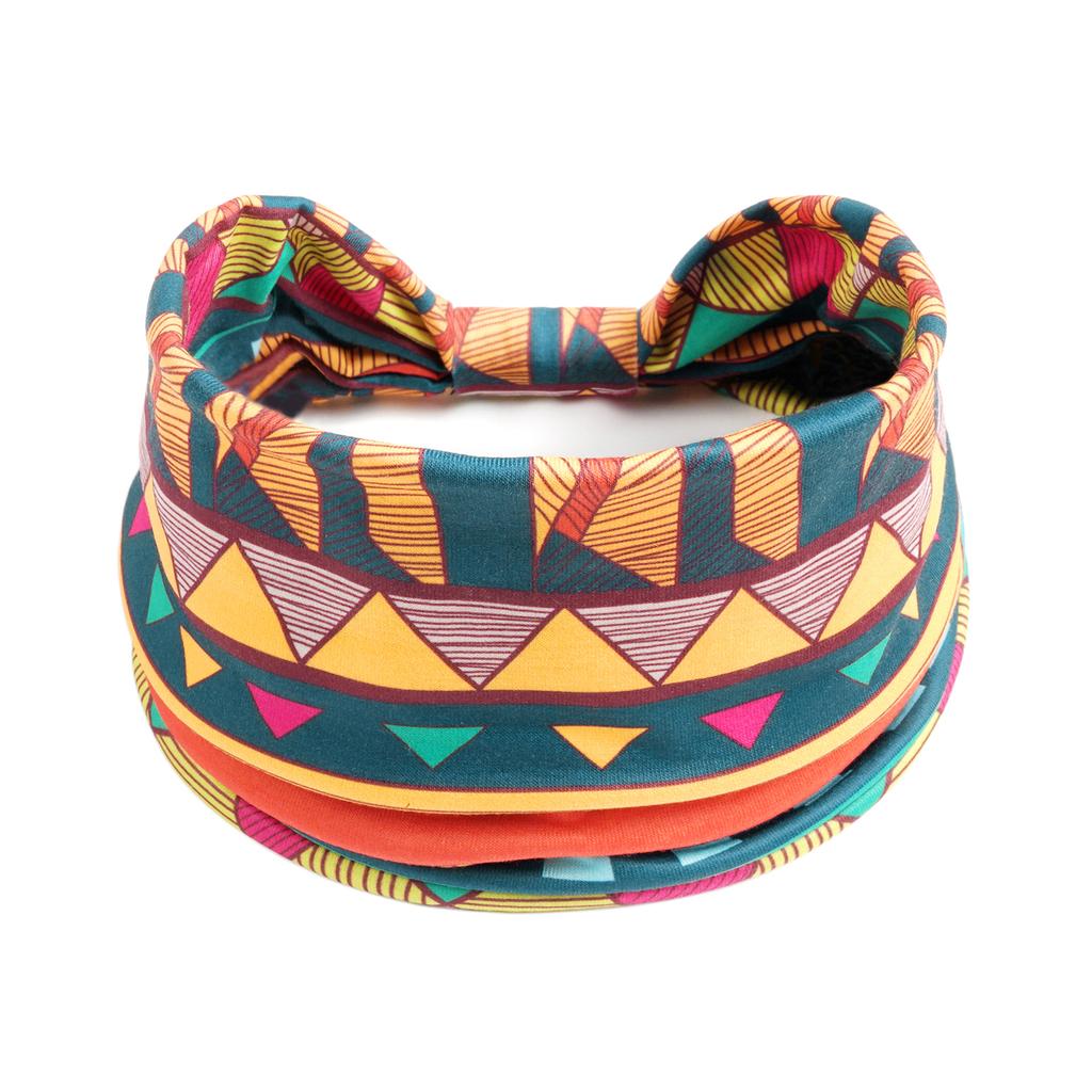 Bohemian Wide Cotton Stretch Headbands Women Headwrap Turban Headwear Bandage Hairbands Bandana Wide Headbands Hair Accessories