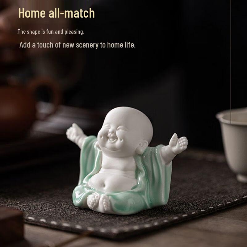 Ceramic Happy Maitreya Buddha Ornament