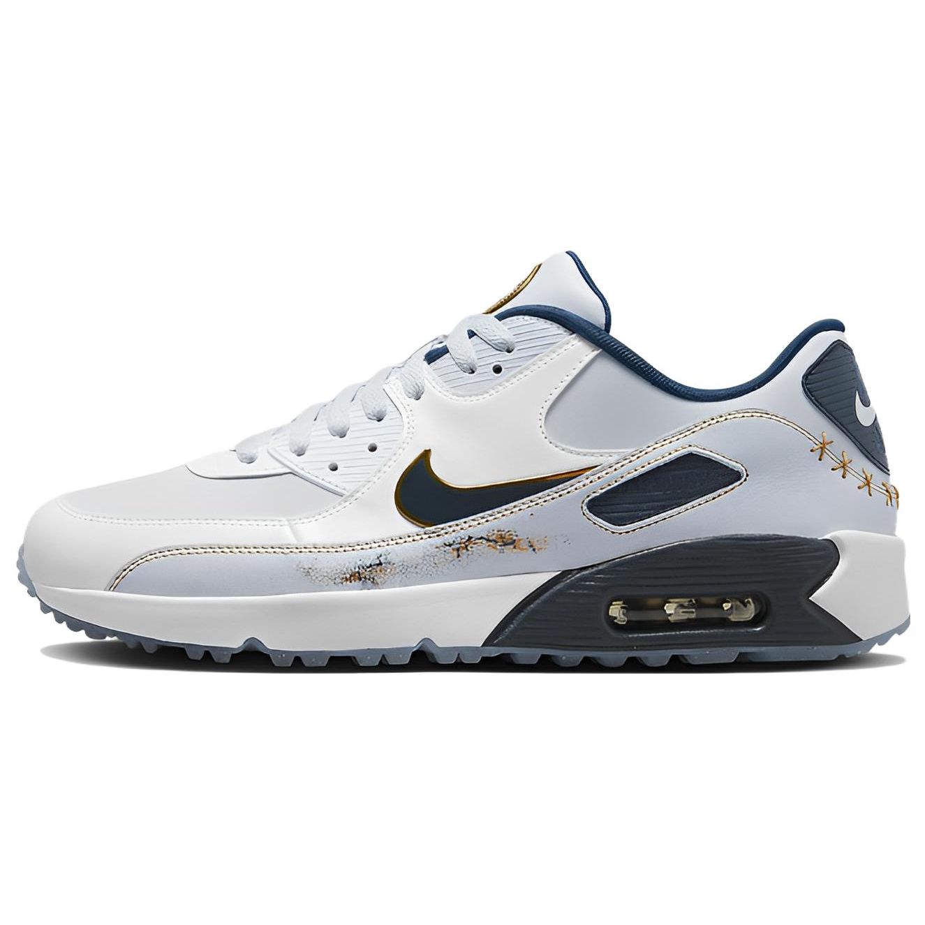 Nike Air Max 90 Golf NRG THE PLAYERS Championship Unisex Sneakers Blue Pure-Platinum White FB5055-041 36