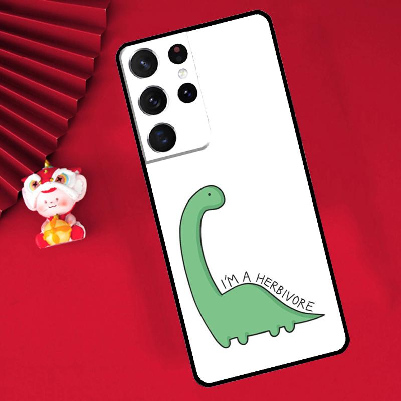Cute Dino Funda For Samsung Galaxy S24 S23 S22 Ultra Plus S20 S21 FE S8 S9 S10 Note 10 20 Ultra Case