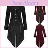 Vintage Men Tailcoat Jacket In Elegant Black For Gothic Steampunk Costume Parties