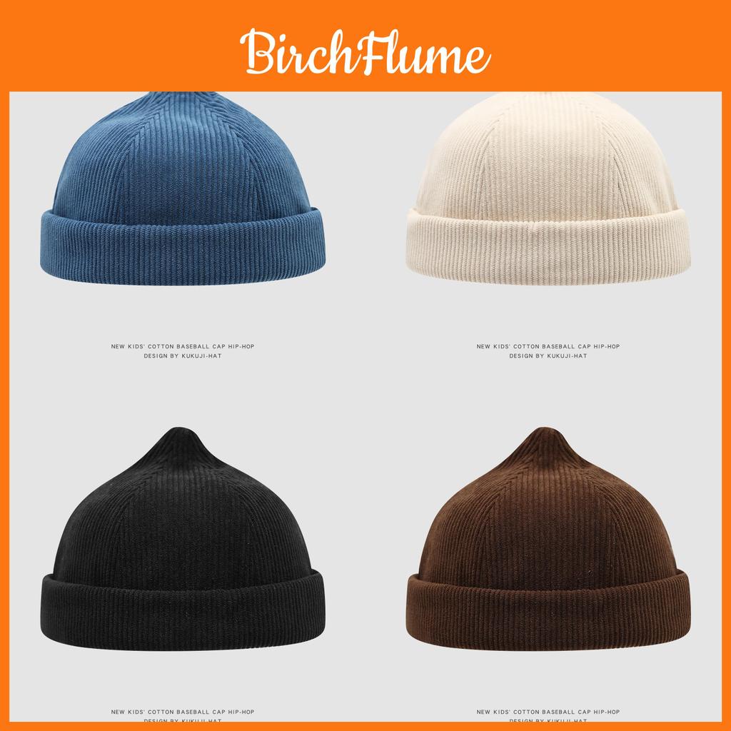 Punk Ethnic Cotton Corduroy Toddler Cap With Breathable Windproof Design For Kids